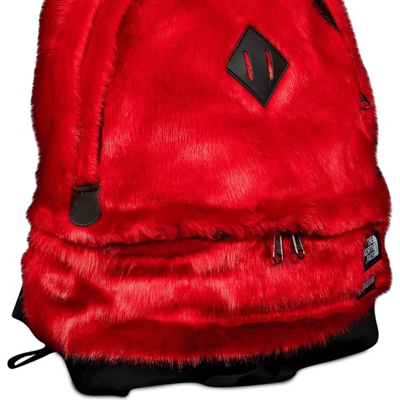 Supreme north face faux fur backpack